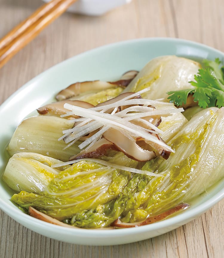 食谱:香菇蒸娃娃菜