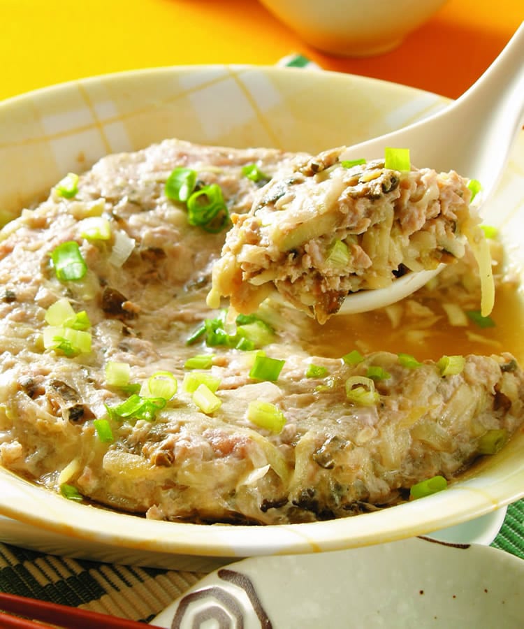 食谱:瓢瓜蒸肉饼