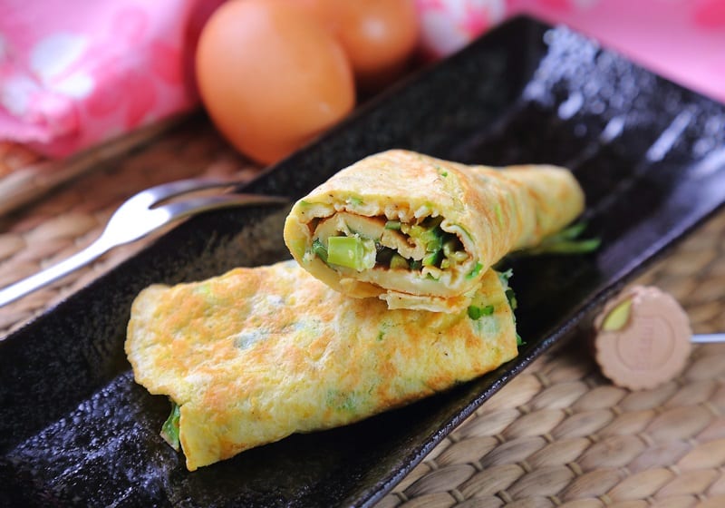 葱花蔬菜蛋饼