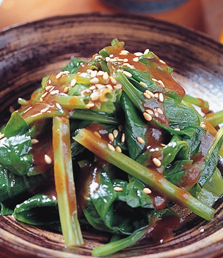 食谱:芝麻菠菜(1)