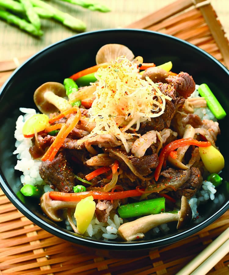 食谱:姜汁牛肉盖饭
