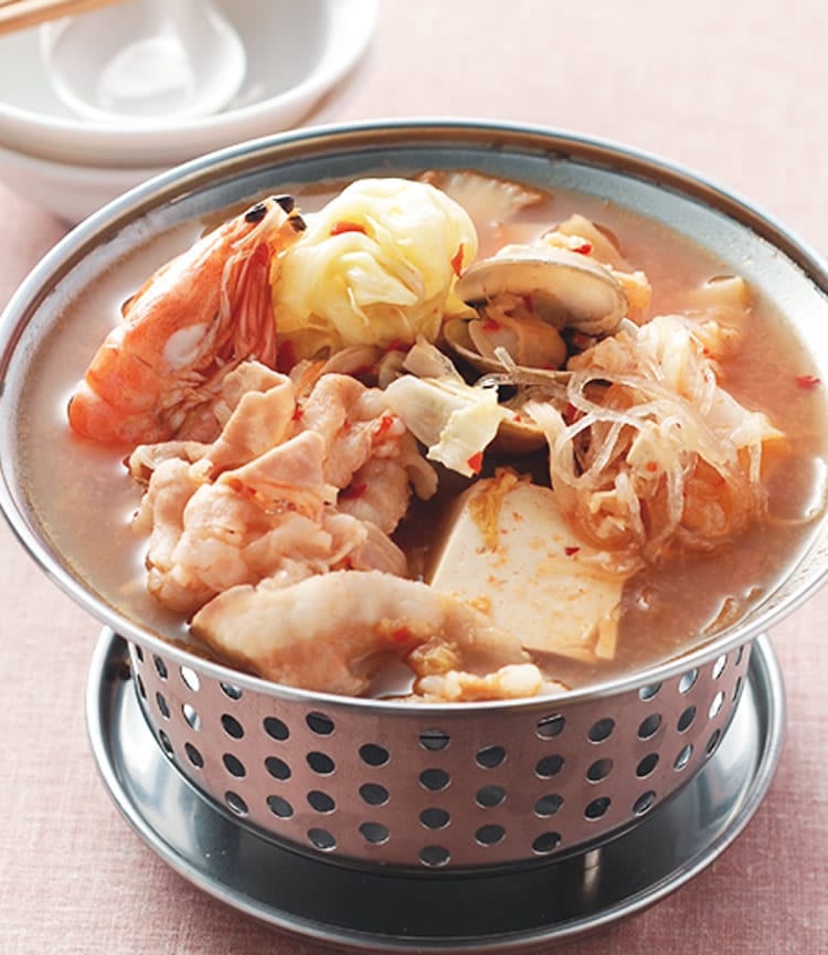 食谱:泡菜海鲜锅