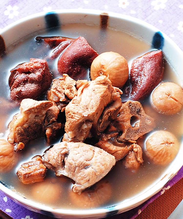 食谱:柿干炖排骨
