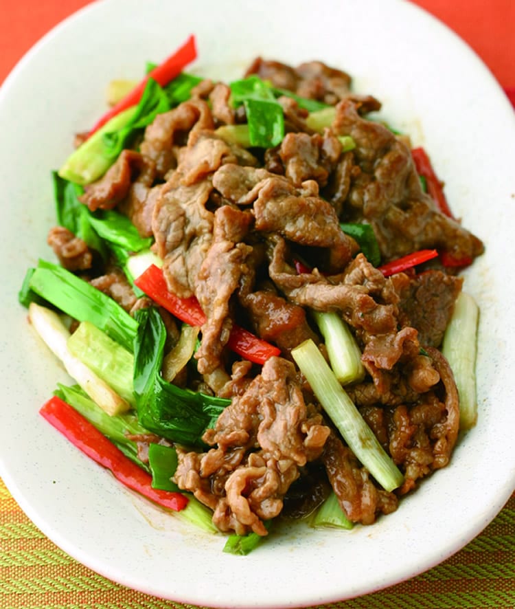食谱:葱爆牛肉片