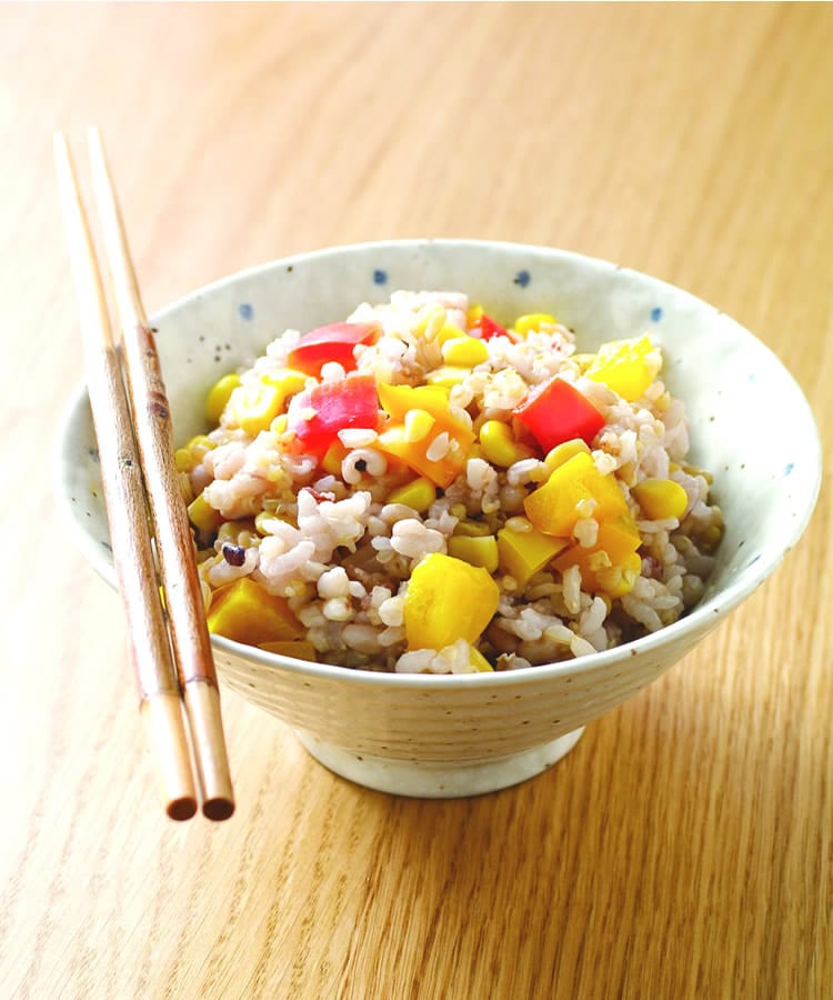 食谱:甜椒玉米菜饭