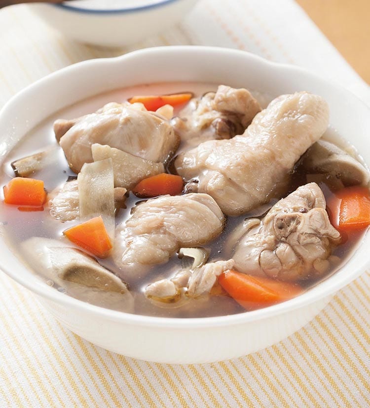 食谱:牛蒡鸡肉汤