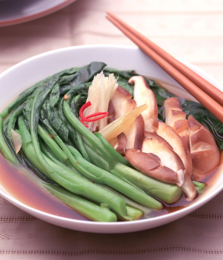食谱:香菇烩芥蓝(1)