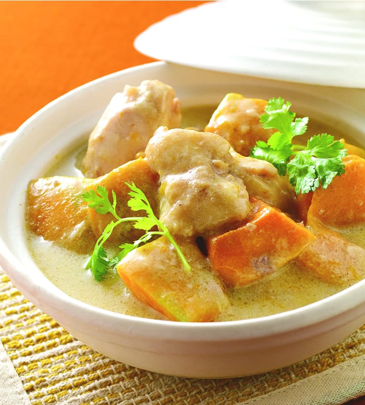 食谱:豆浆南瓜鸡肉煲
