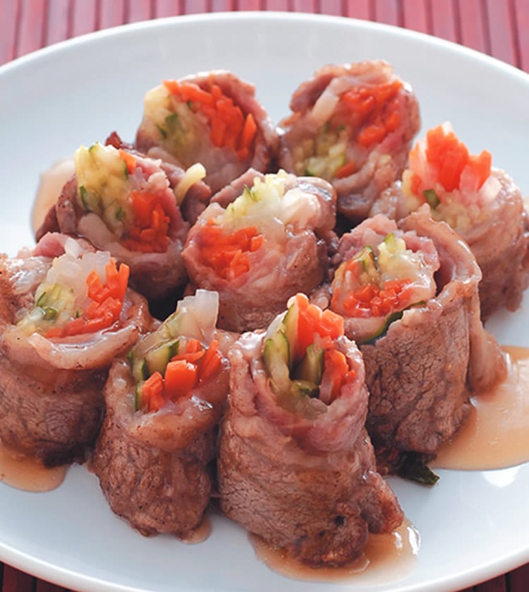食谱:肥牛蔬菜卷