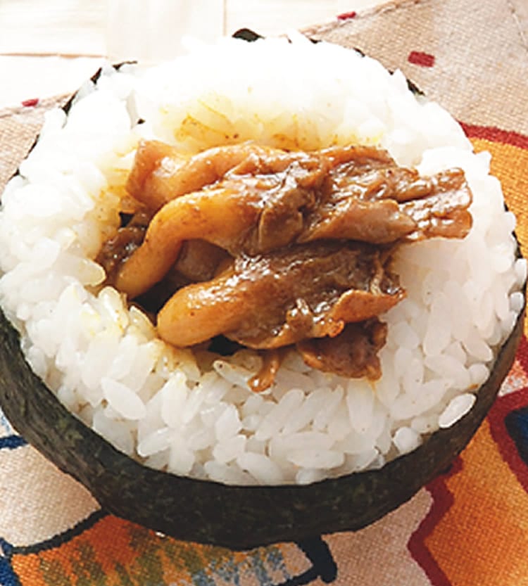 食谱:咖哩鲜菇饭团