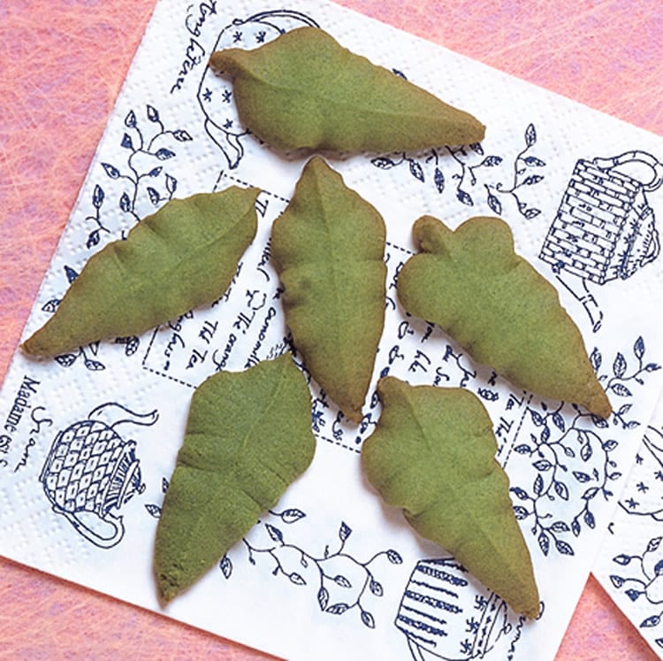 食谱:抹茶叶片饼干