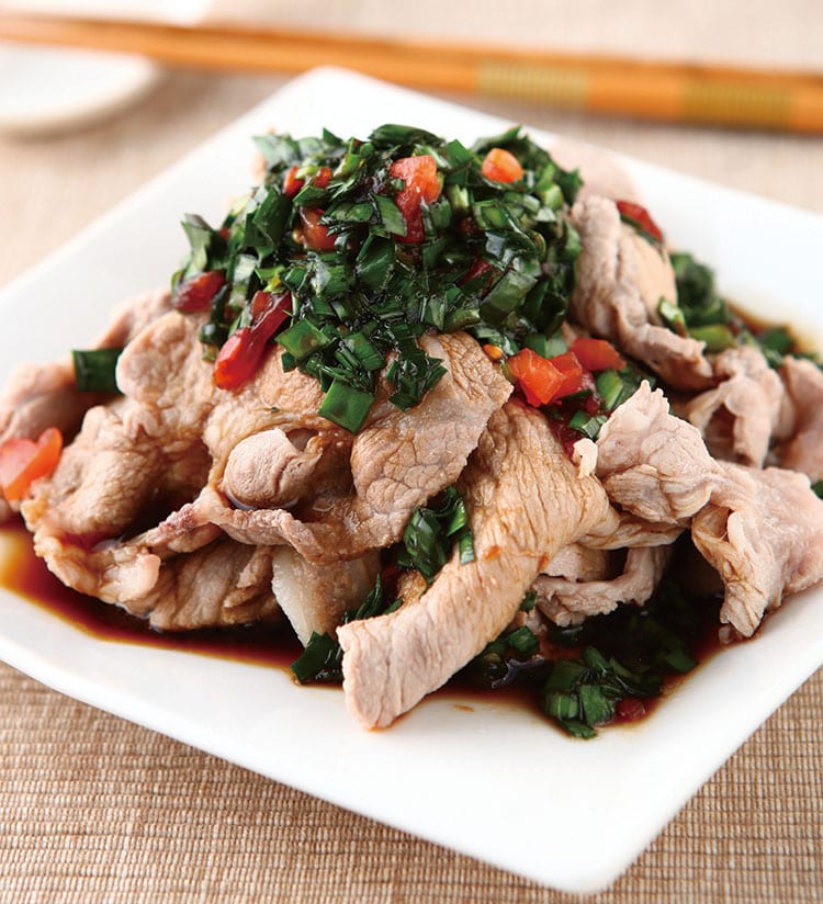 食谱:韭香涮肉片