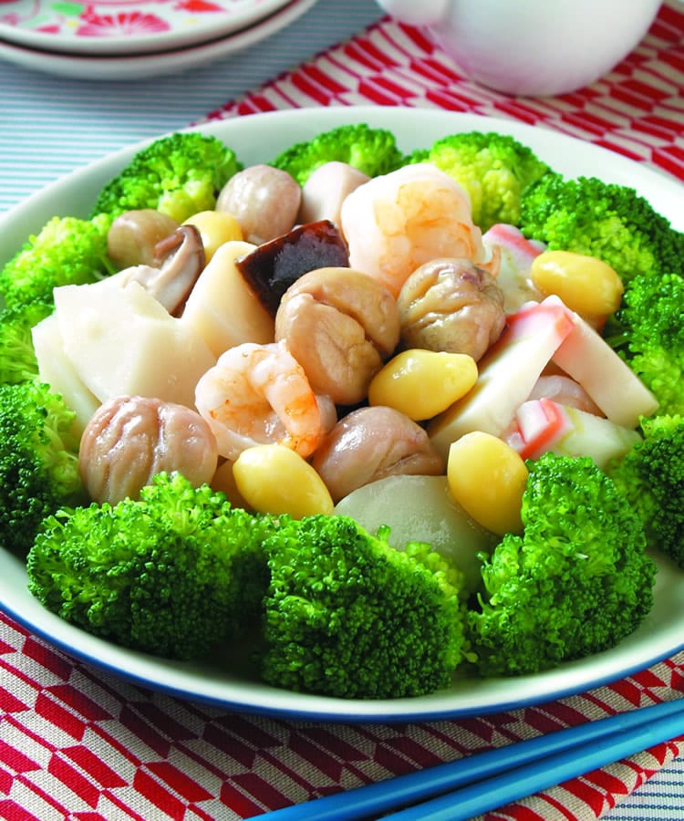 食谱:栗子烩绿竹笋