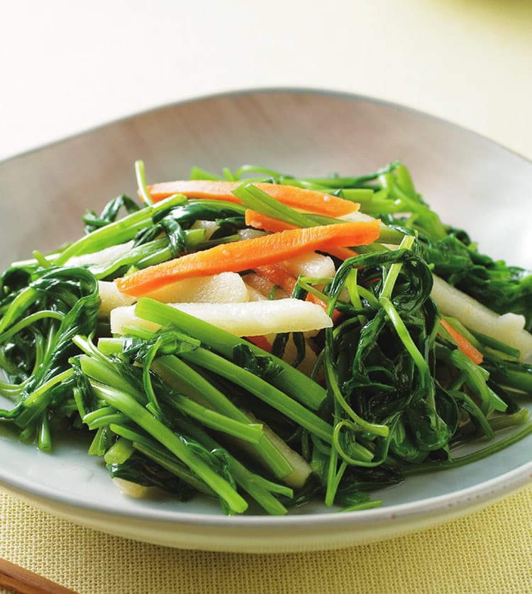 食谱:苹果丝空心菜