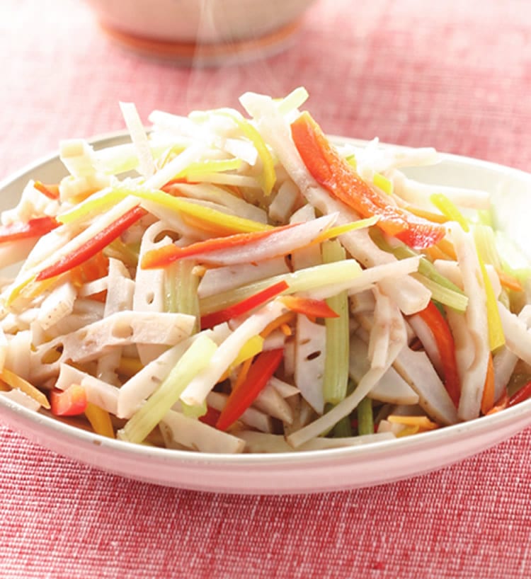 食谱:野芹炒藕丝