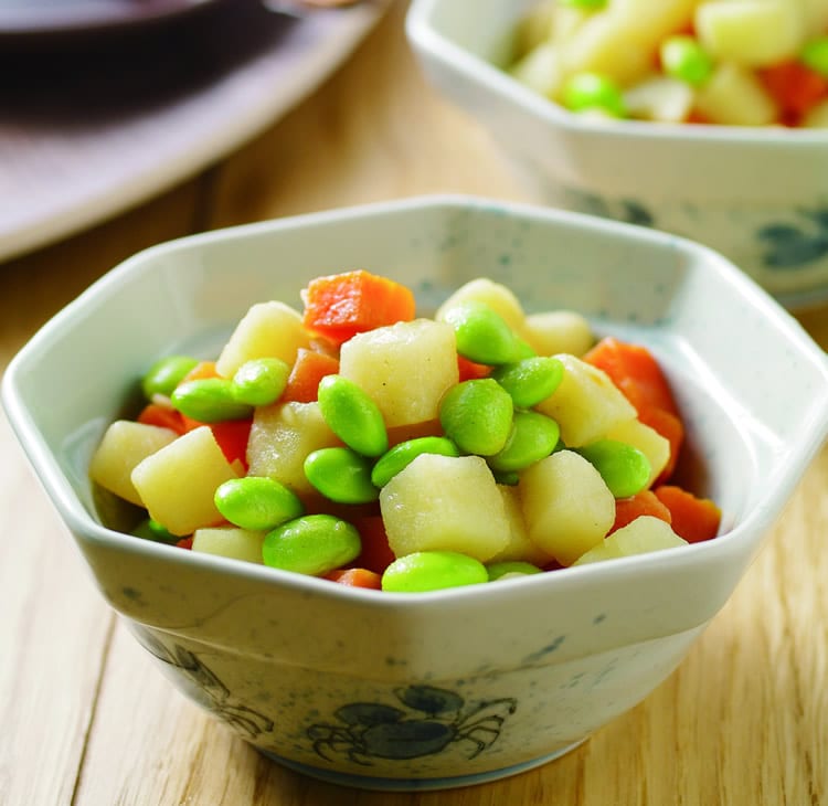 食谱:毛豆爆双丁