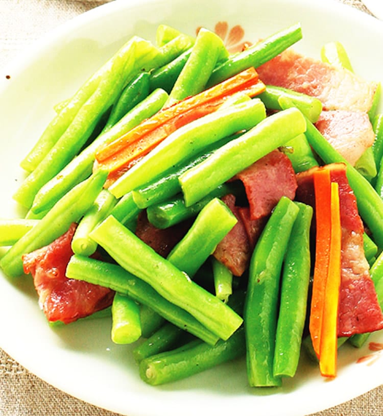食谱:培根四季豆(1)