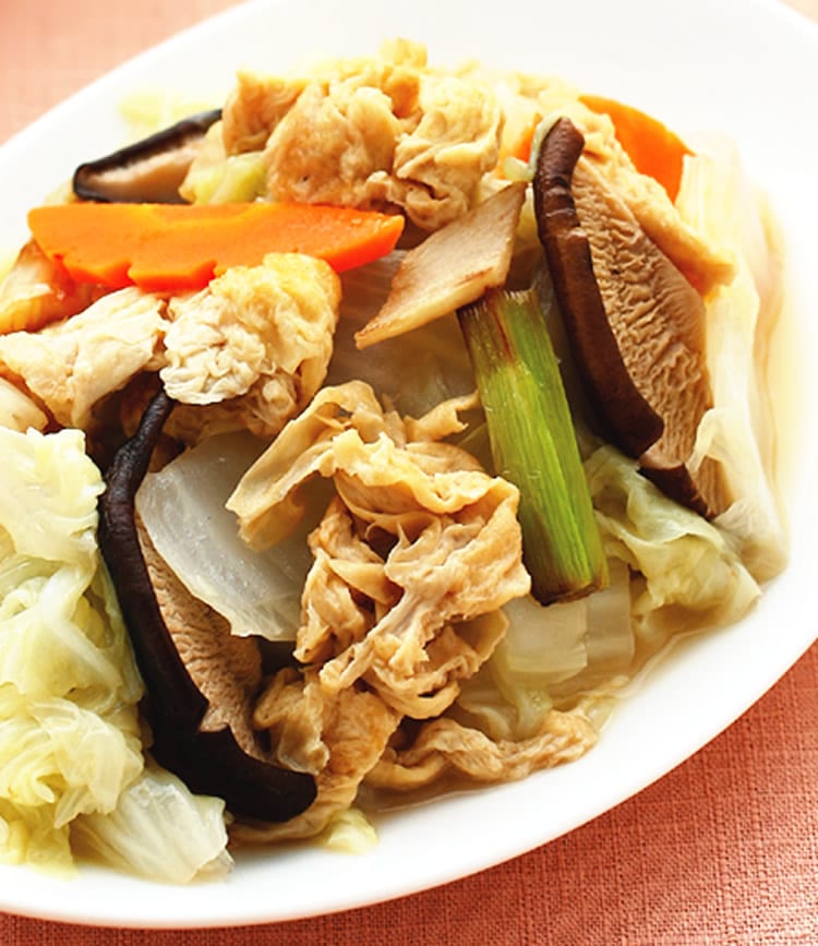 食谱:豆皮炒白菜