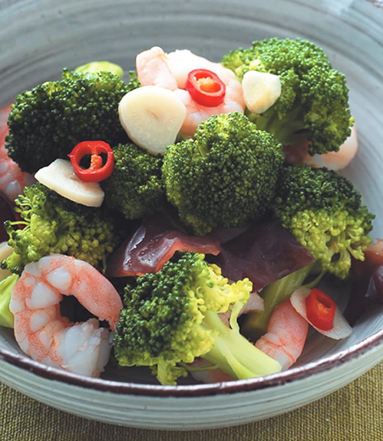 食谱:虾仁炒花椰菜