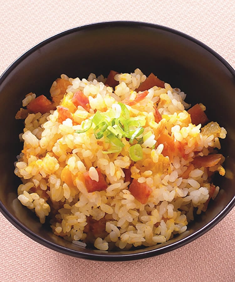 食谱:南瓜火腿饭