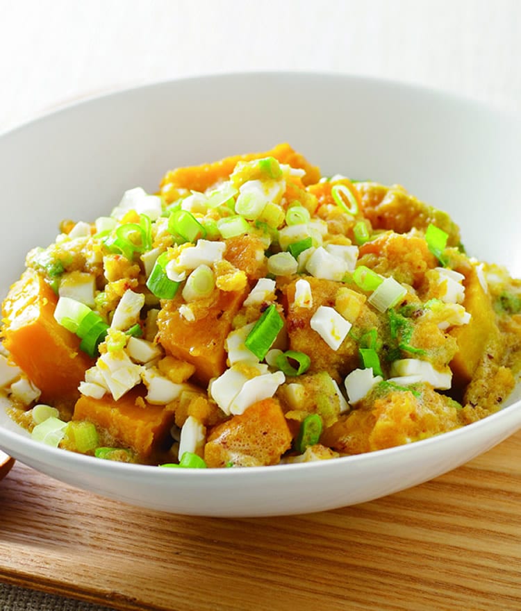 食谱:咸蛋炒南瓜