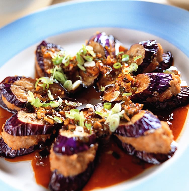 食谱:茄子镶肉