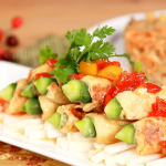 酸辣秋葵腐皮卷